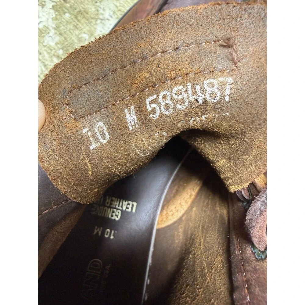 Made In USA Eastland Brown Leather Moc Toe Chukka Boots Women's Size US 10 M